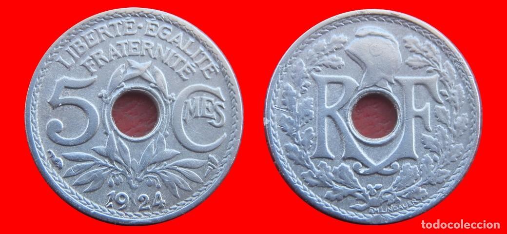 Monedas antiguas de Europa: 5 CENTIMOS 1924 FRANCIA-156467