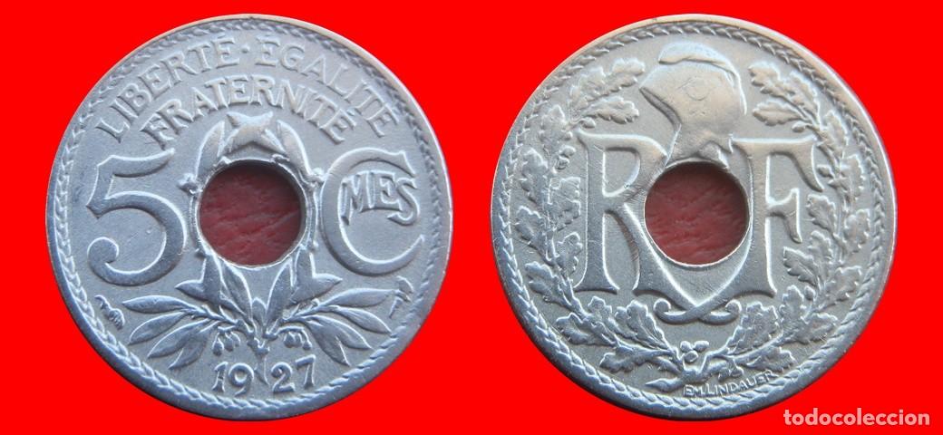 Monedas antiguas de Europa: 5 CENTIMOS 1927 FRANCIA-156468
