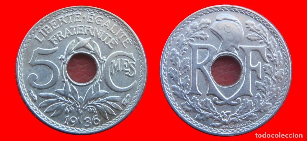 Monedas antiguas de Europa: 5 CENTIMOS 1936 FRANCIA-156470