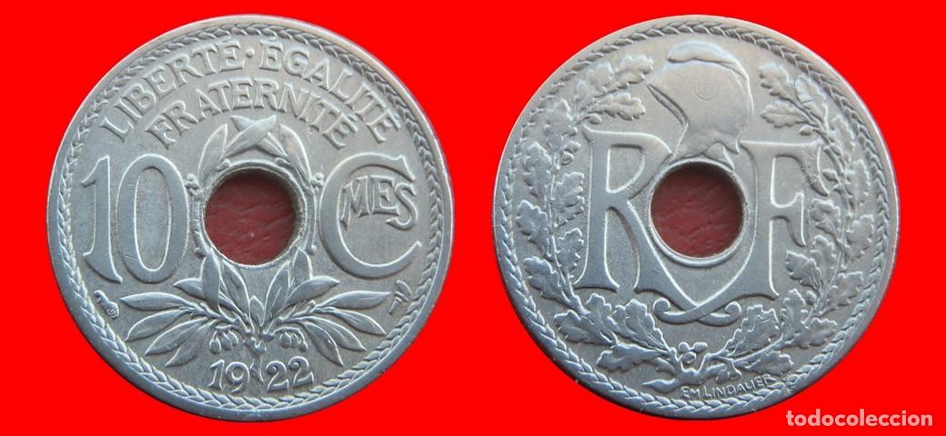 Monedas antiguas de Europa: 10 CENTIMOS 1922 FRANCIA-156471