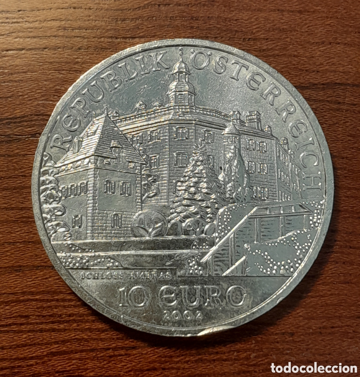Monedas antiguas de Europa: Austria, 10 euros 2002, castillo ambrass, moneda plata