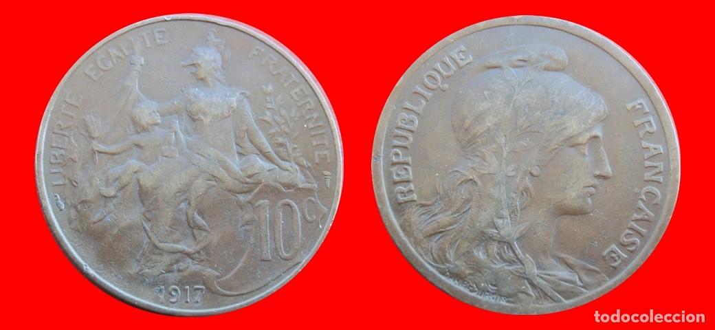 Monedas antiguas de Europa: 10 CENTIMOS 1917 FRANCIA-156496