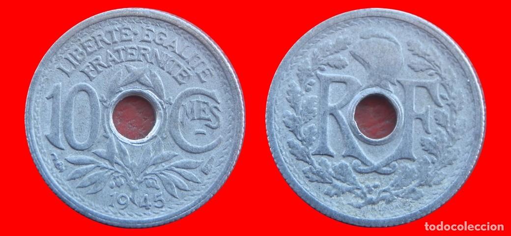 Monedas antiguas de Europa: 10 CENTIMOS 1945 ZINC FRANCIA-156501