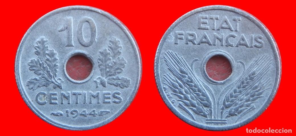 Monedas antiguas de Europa: 10 CENTIMOS 1944 ZINC FRANCIA-156503