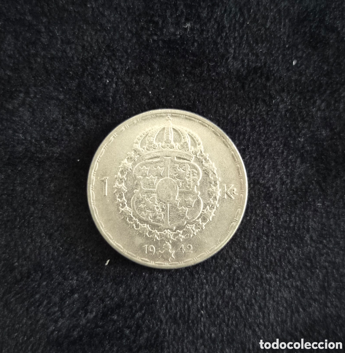 Monedas antiguas de Europa: Suecia &ndash; 1 Corona 1942 &ndash; Gustavo V &ndash; Plata 400