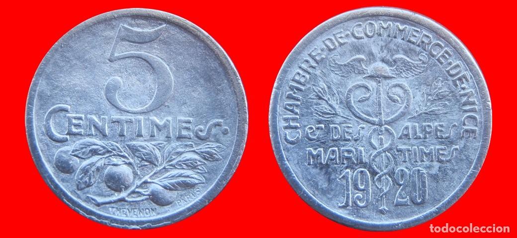 Monedas antiguas de Europa: 5 CENTIMOS 1920 CHAMBRE COMMERCE NICE FRANCIA-156505