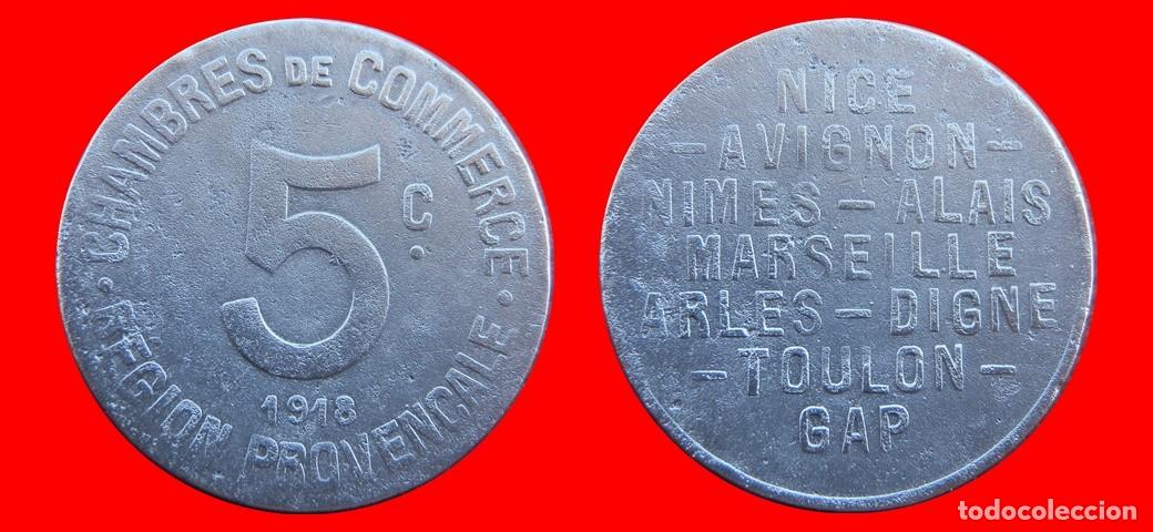 Monedas antiguas de Europa: 5 CENTIMOS 1918 CHAMBRE COMMERCE PROVENCALE FRANCIA-156507
