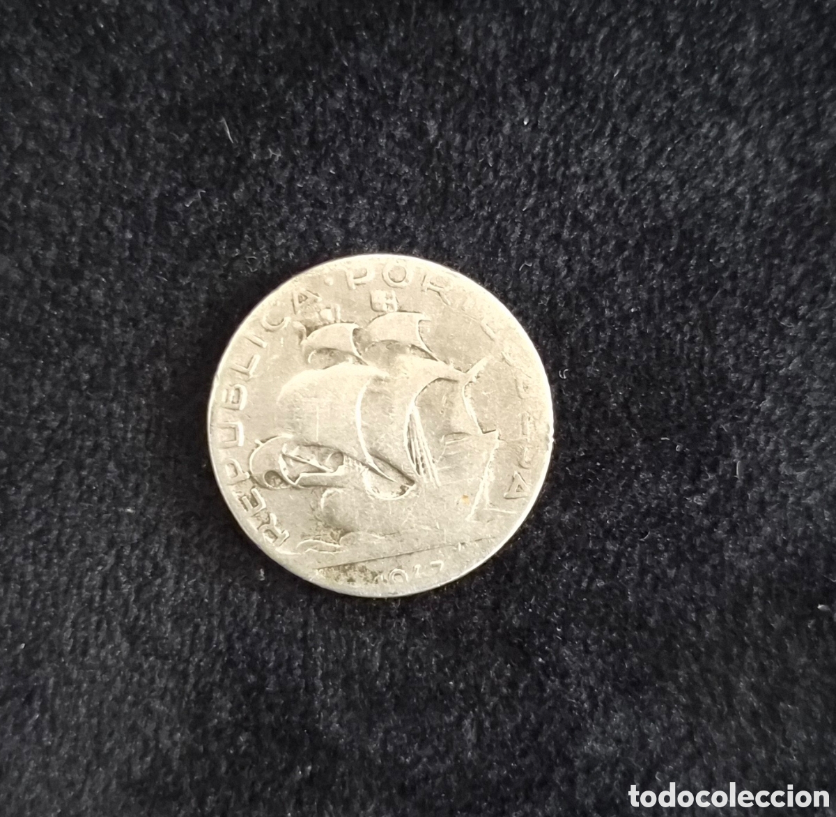 Monedas antiguas de Europa: Portugal &ndash; 5 Escudos 1937 &ndash; Carabela &ndash; Plata 650%