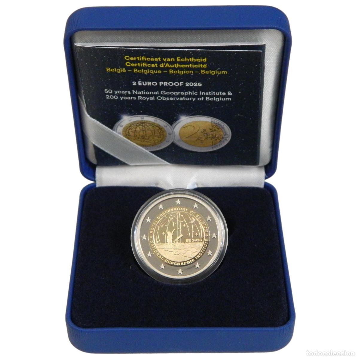 Monedas antiguas de Europa: 2 euro BELGICA 2026 proof CARTOGRAFIA Y ASTRONOMIA 2 &euro;