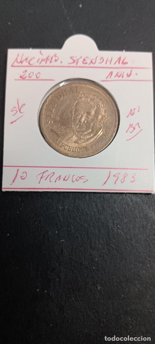 Monedas antiguas de Europa: FRANCIA 10 FRANCOS 1983 SC KM=953 (NIQUEL-BRONCE) 200 ANIV. NACIMIENTO DE STENDHAL
