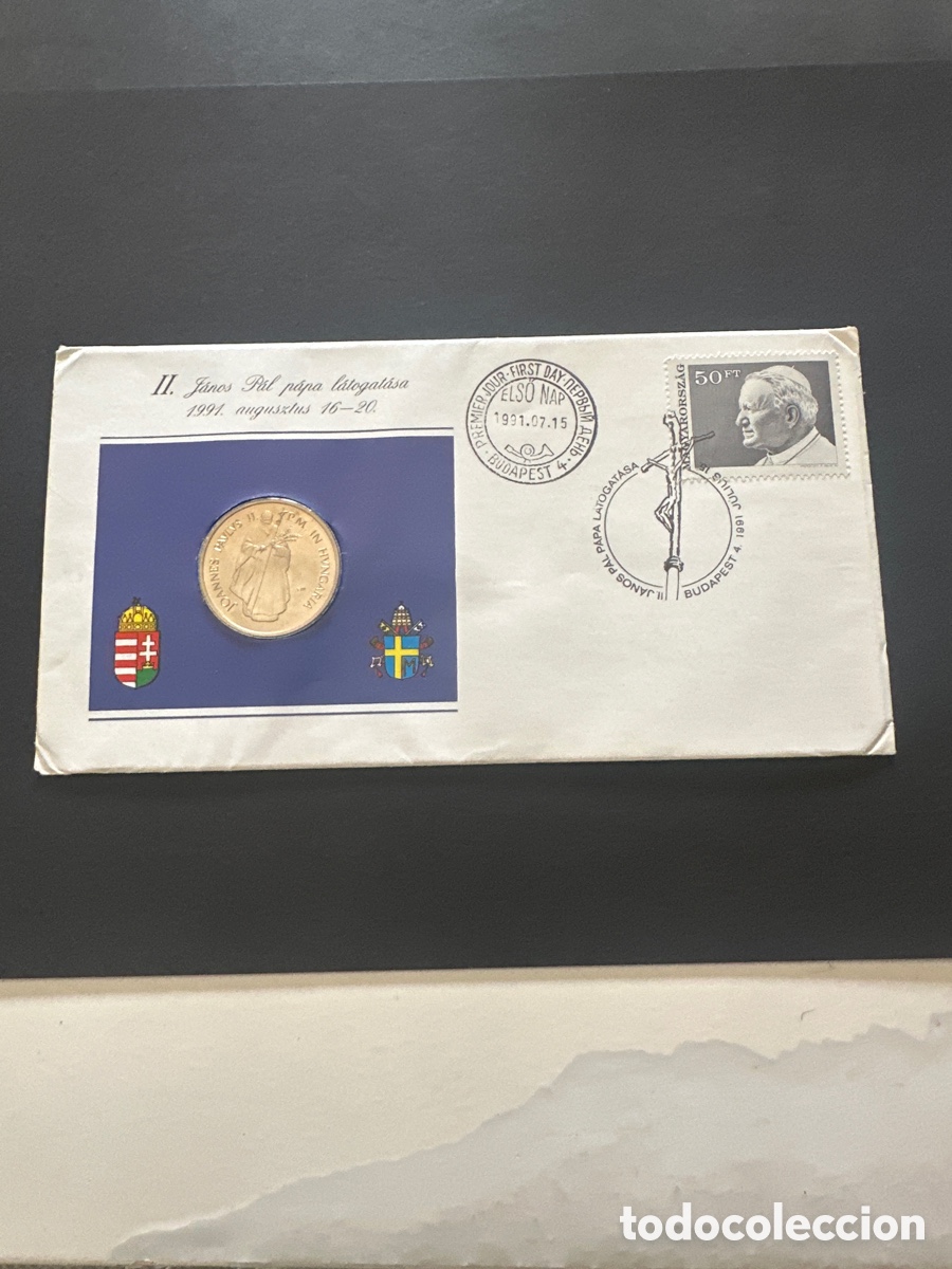 Monedas antiguas de Europa: Moneda de Hungr&iacute;a de 100 forint Juan Pablo II