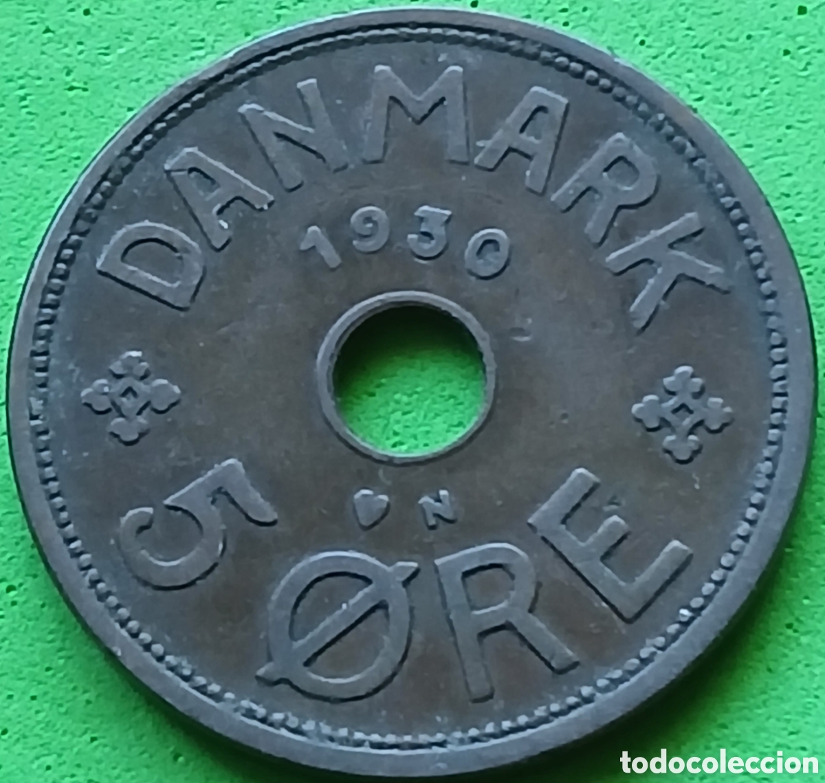 Monedas antiguas de Europa: Dinamarca 5 ore 1930 km#828