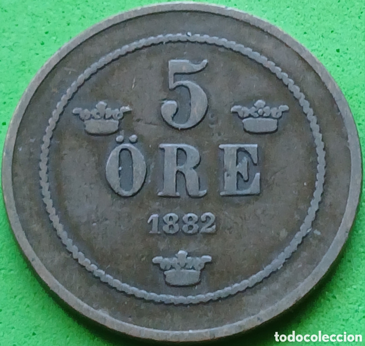 Monedas antiguas de Europa: Suecia 5 ore 1882 km#736