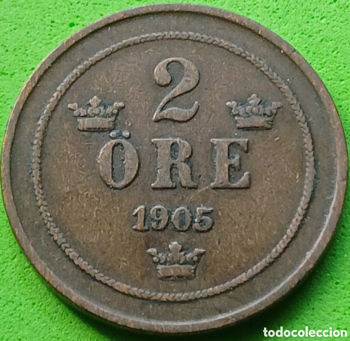 Monedas antiguas de Europa: Suecia 2 ore 1905 km#746