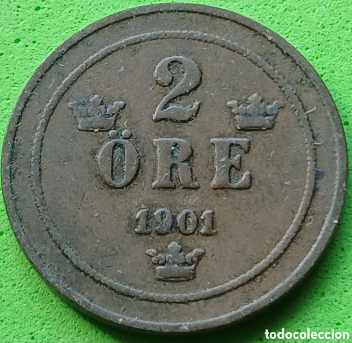 Monedas antiguas de Europa: Suecia 2 ore 1901 km#746