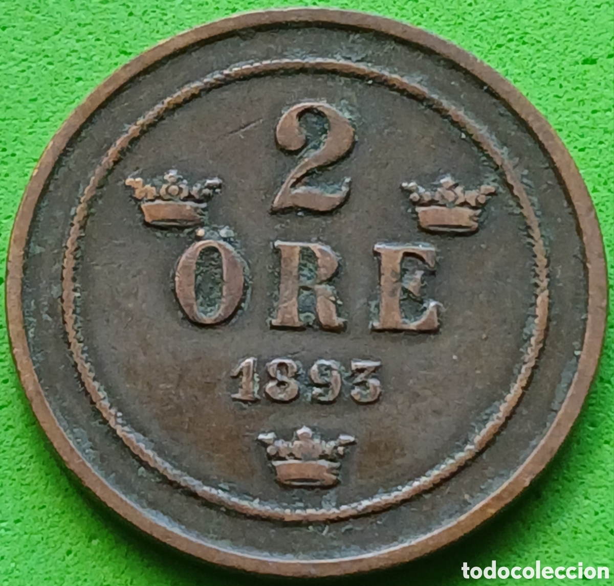 Monedas antiguas de Europa: Suecia 2 ore 1893 km#746