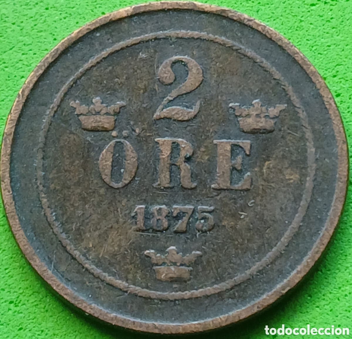 Monedas antiguas de Europa: Suecia 2 ore 1875 km#735