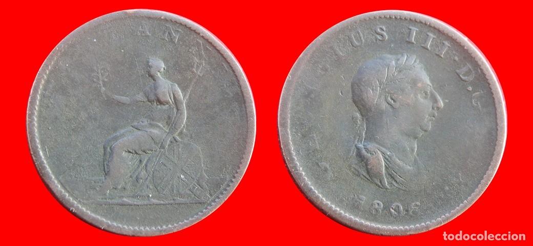 Monedas antiguas de Europa: 1/2 PENIQUE PENNY 1806 INGLATERRA REINO UNIDO-156524