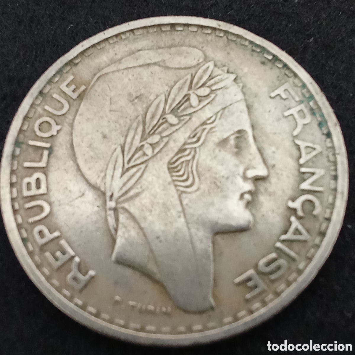 Monedas antiguas de Europa: Francia 100 francos a&ntilde;o 1950