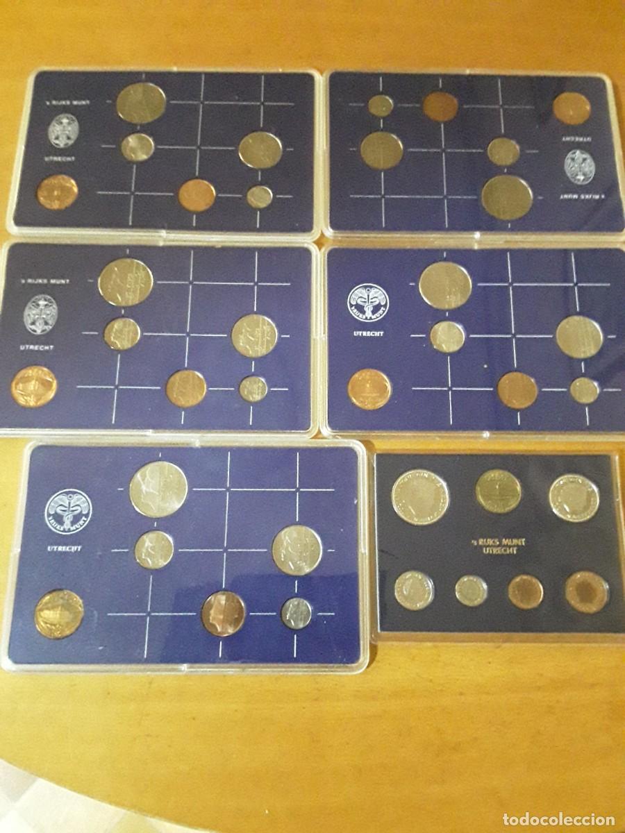 Old Coins of Europe: HOLANDA - LOTE ESTUCHES OFICIALES A&Ntilde;O 1980+1982+1983+1984+1985+1986 SIN CIRCULAR.