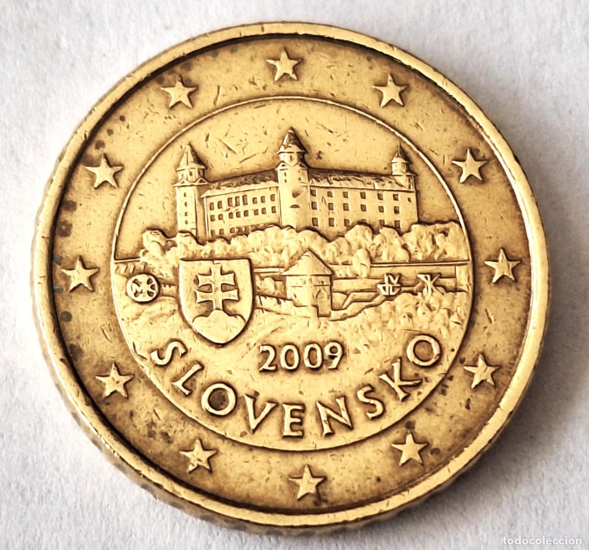Monedas antiguas de Europa: ESLOVAQUIA - MONEDA DE 50 CENTIMOS DE EURO DEL A&Ntilde;O 2009 - MBC