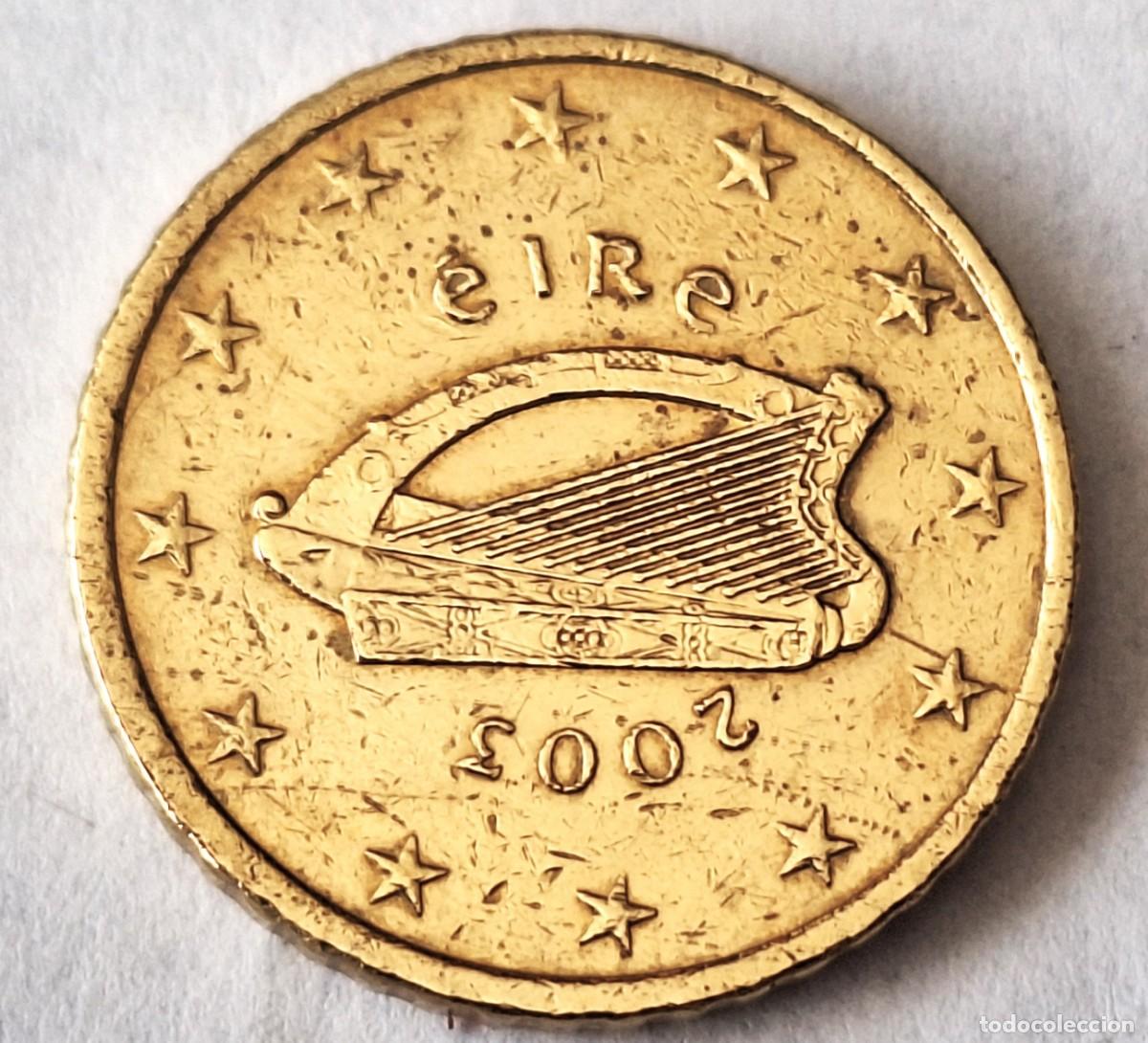 Monedas antiguas de Europa: IRLANDA - MONEDA DE 50 CENTIMOS DE EURO DEL A&Ntilde;O 2003 - MBC
