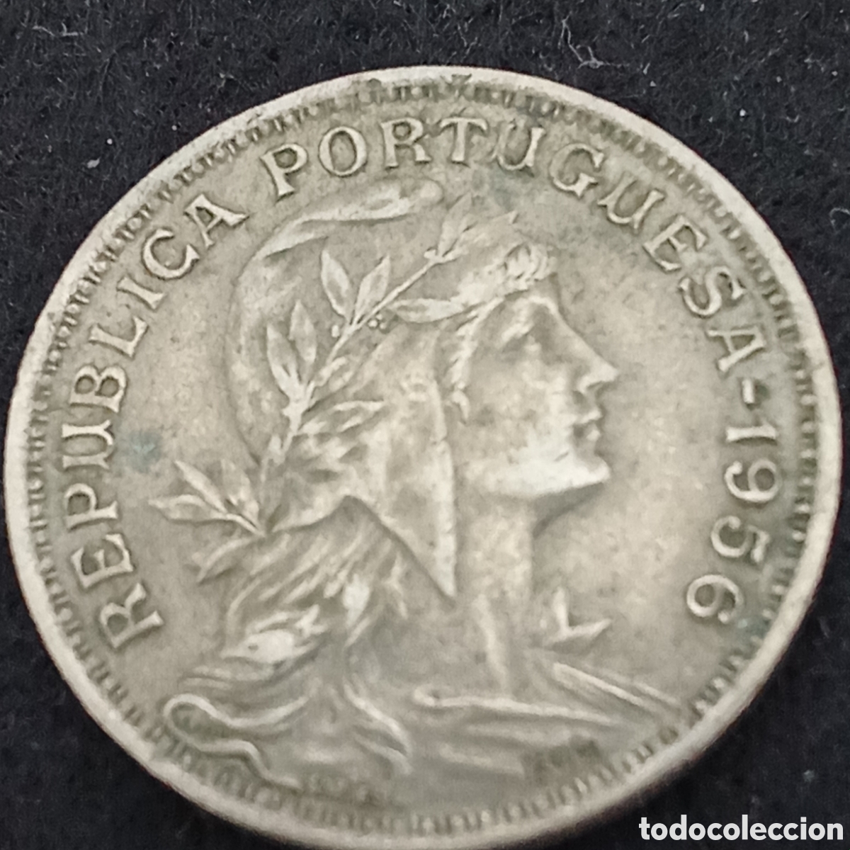 Monedas antiguas de Europa: Portugal 50 centavos a&ntilde;o 1956