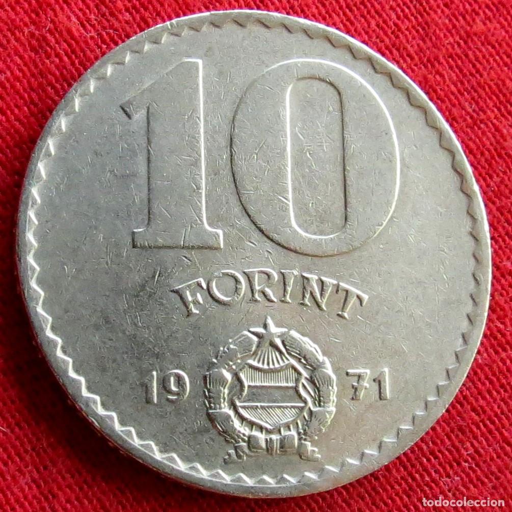 Monedas antiguas de Europa: Hungria 10 forint 1971 KM# 595 Lt 1406