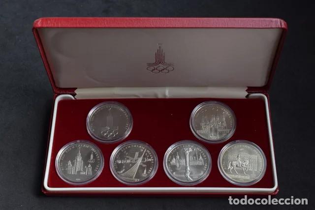 Monedas antiguas de Europa: Estuche 6x 1 Rublo Proof URSS | IMPECABLE