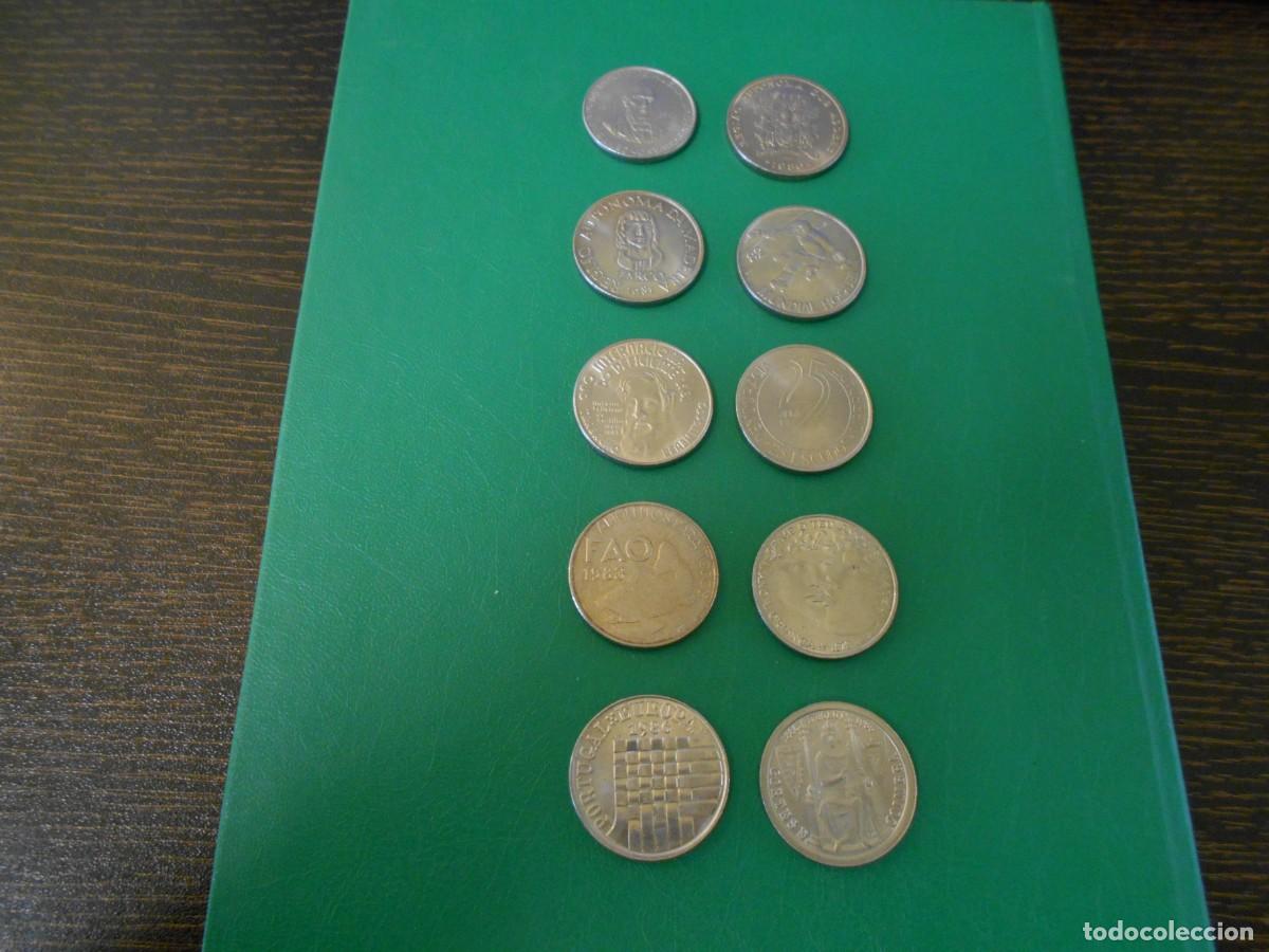 Monedas antiguas de Europa: PORTUGAL-LOTE COMPLETO 10 MONEDAS CONMEMORATIVAS DE 25 ESCUDOS-1978 A 1987-SC