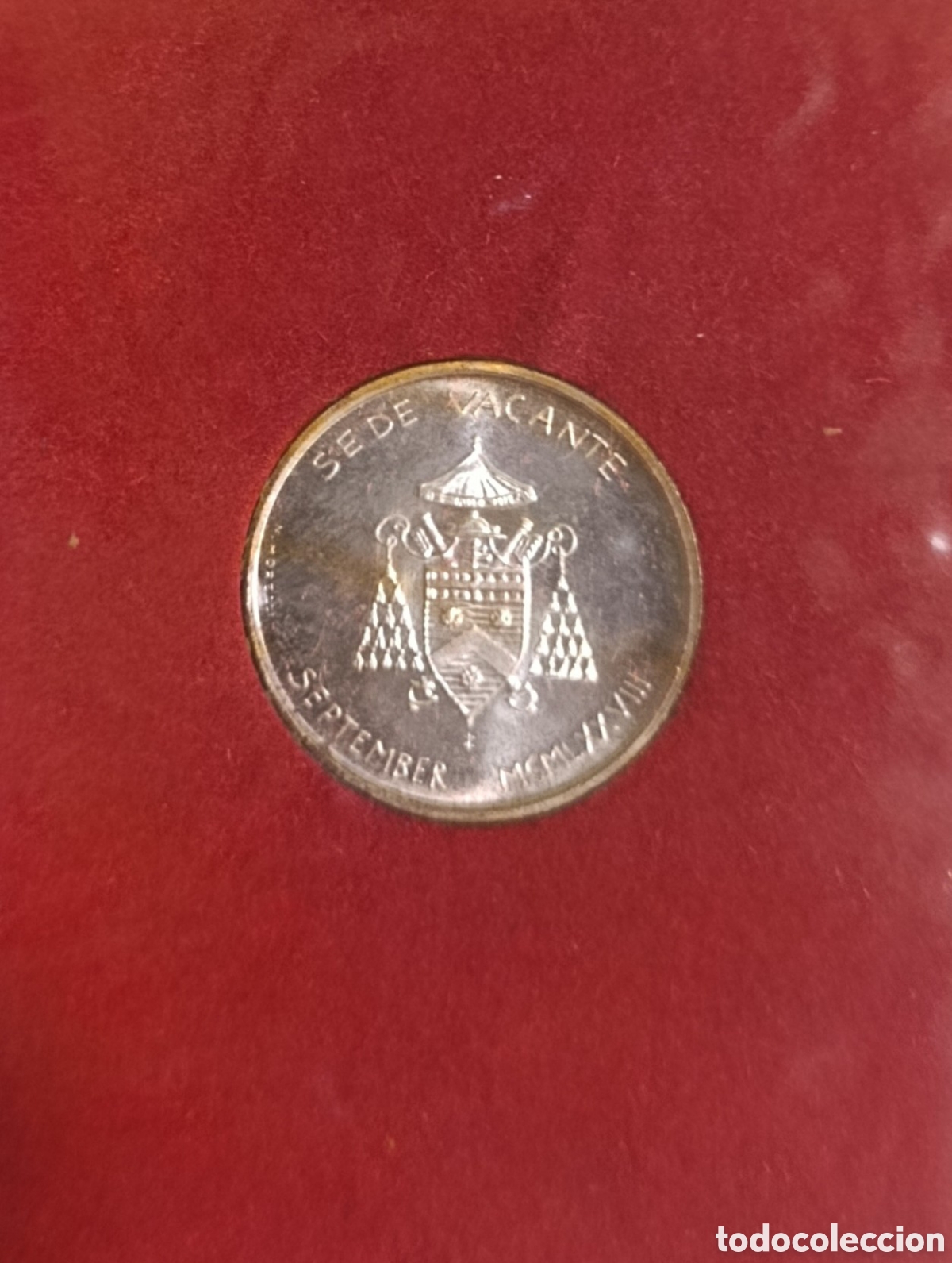 Moedas antigas da Europa: VATICANO moneda 500 liras plata 1978 SEDE VACANTE SEPTEMBER MCMLXXVIII