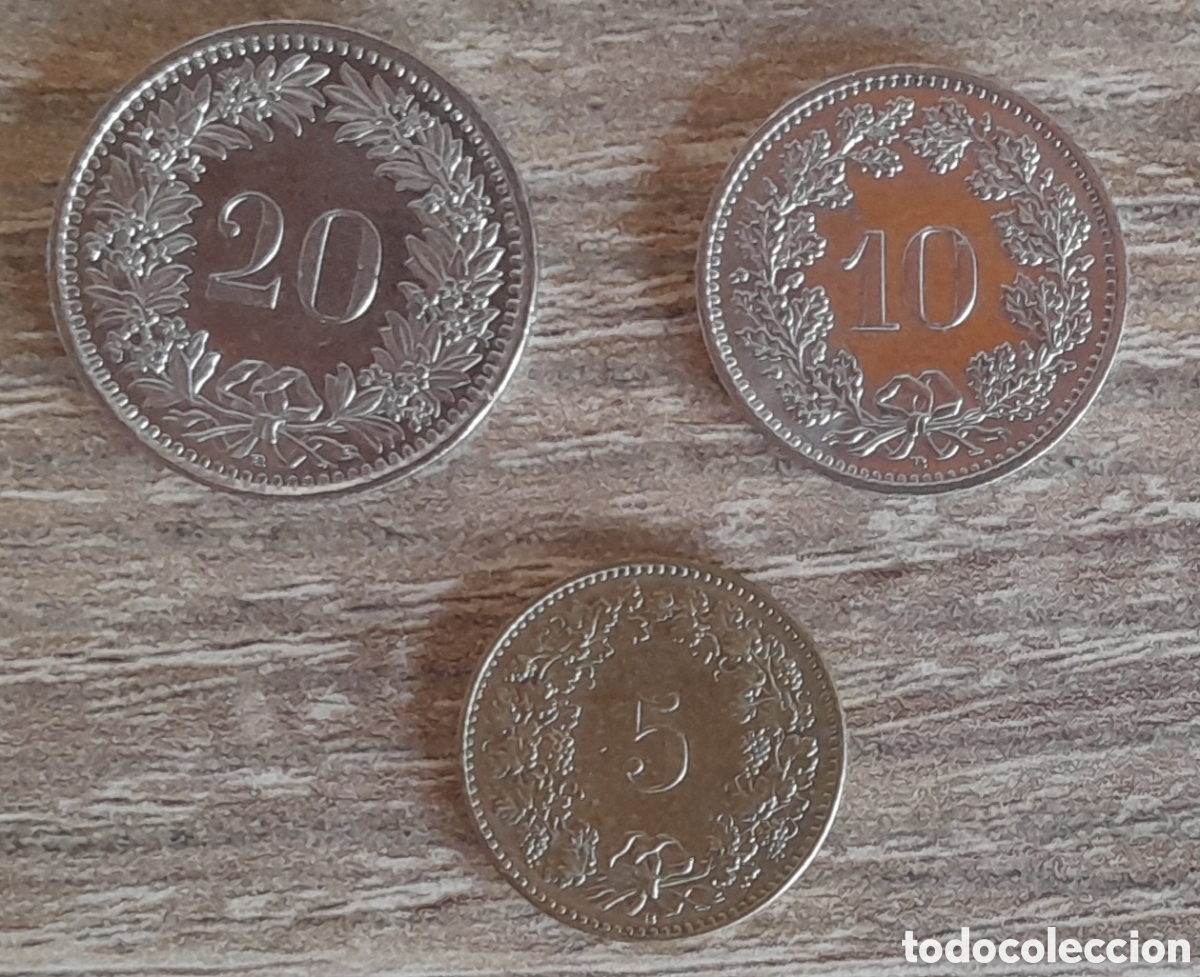 Monedas antiguas de Europa: MONEDAS DE SUIZA EUROPA
