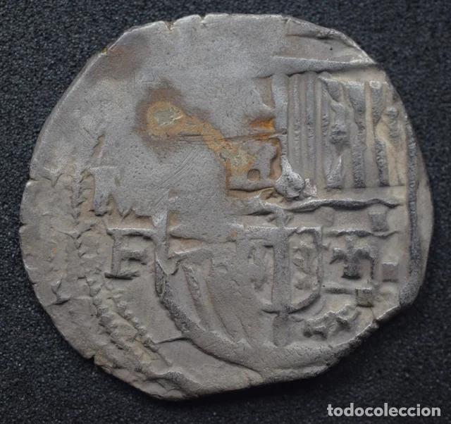Monedas antiguas de Europa: RARA Macuquina de 1 REAL M&eacute;xico F - Felipe III