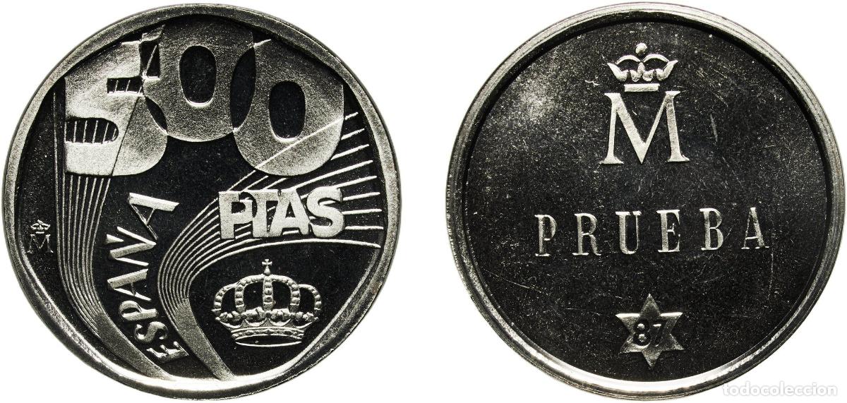 Monedas antiguas de Europa: Spain Kingdom 1987 500 Pesetas (alternative design) Steel Madrid Mint 11.81g PF KM TS4