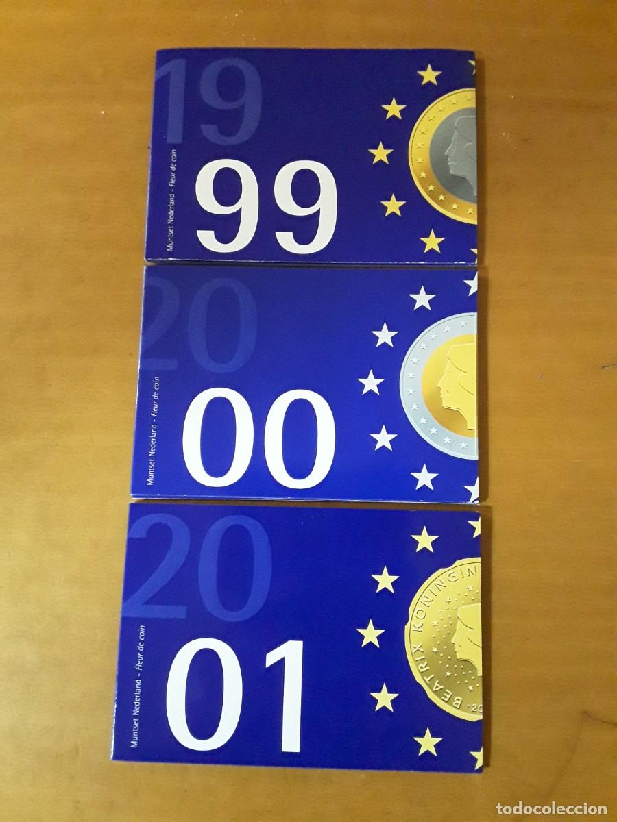 Alte M&uuml;nzen aus Europa: HOLANDA - LOTE CARTERAS OFICIALES A&Ntilde;O 1999+2000+2001 SIN CIRCULAR.