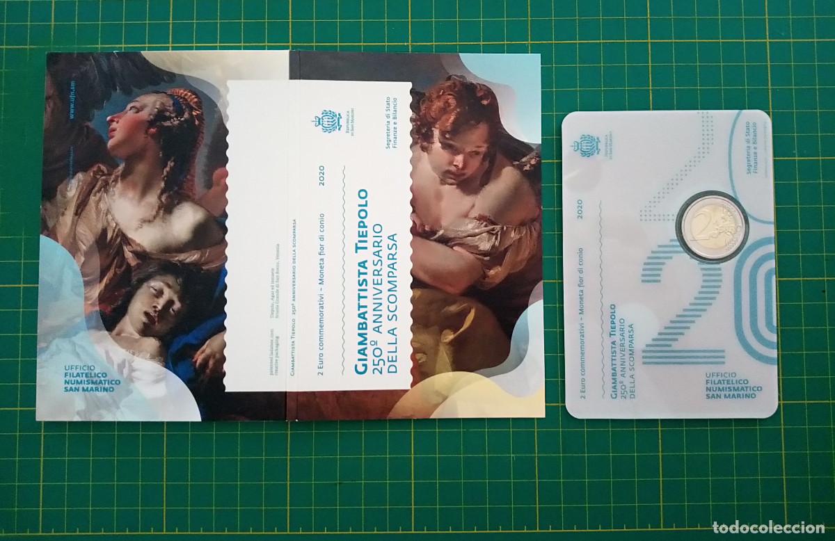 Alte M&uuml;nzen aus Europa: SAN MARINO 2020 - CARTERA 2 EURO GIAMBATTISTA TIEPOLO