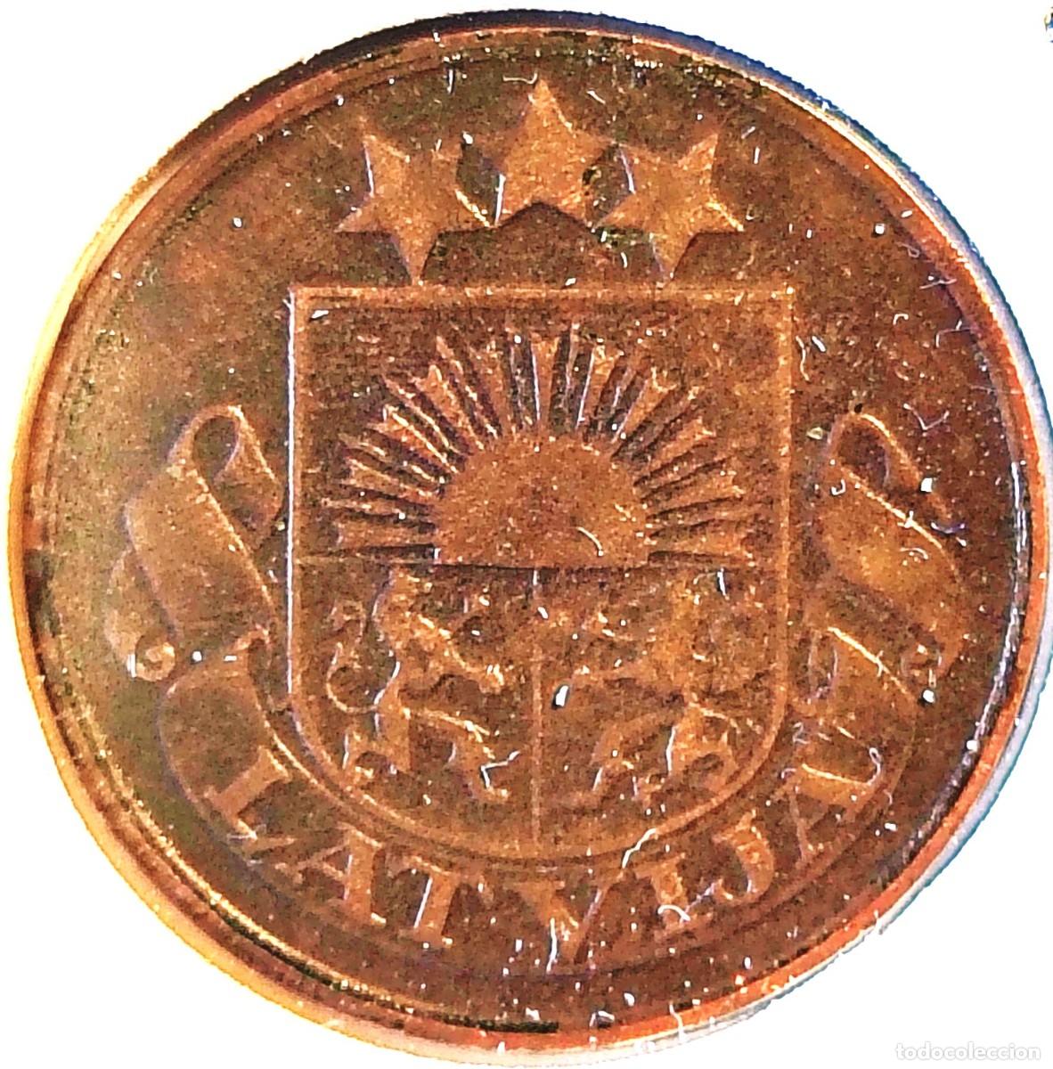 Monedas antiguas de Europa: LETONIA (1922-1940) - 2 SANTIMI 1926 - PRIMERA REPUBLICA - C - 2 GR. BRONCE - DIAMETRO 19,50 mm - MB