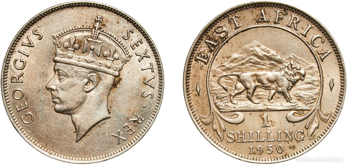 Monedas antiguas de Europa: East Africa British colony 1950 1 Shilling - George VI Copper-nickel Royal Mint (Tower Hill) (56362