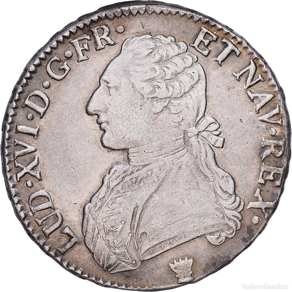 Monete antiche di Europa: [#1203438] Francia, Louis XVI, Ecu aux branches d'olivier, 1791, Limoges, Plata, MBC
