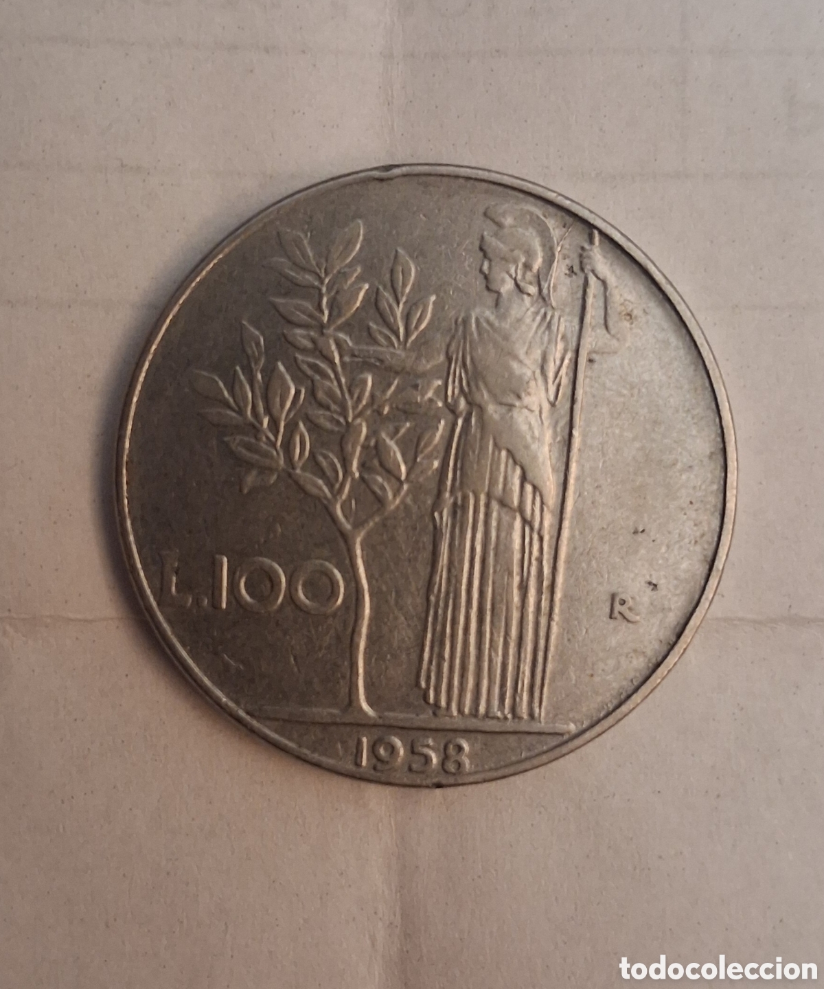 Monedas antiguas de Europa: Moneda antigua L.100 1958
