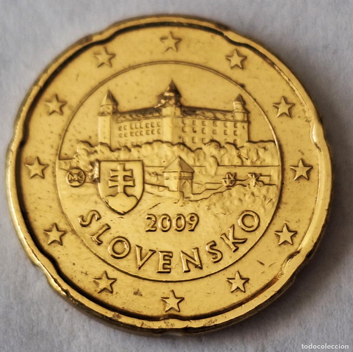 Monedas antiguas de Europa: ESLOVAQUIA - MONEDA DE 20 CENTIMOS DE EURO DEL A&Ntilde;O 2009 - BIEN CONSERVADA