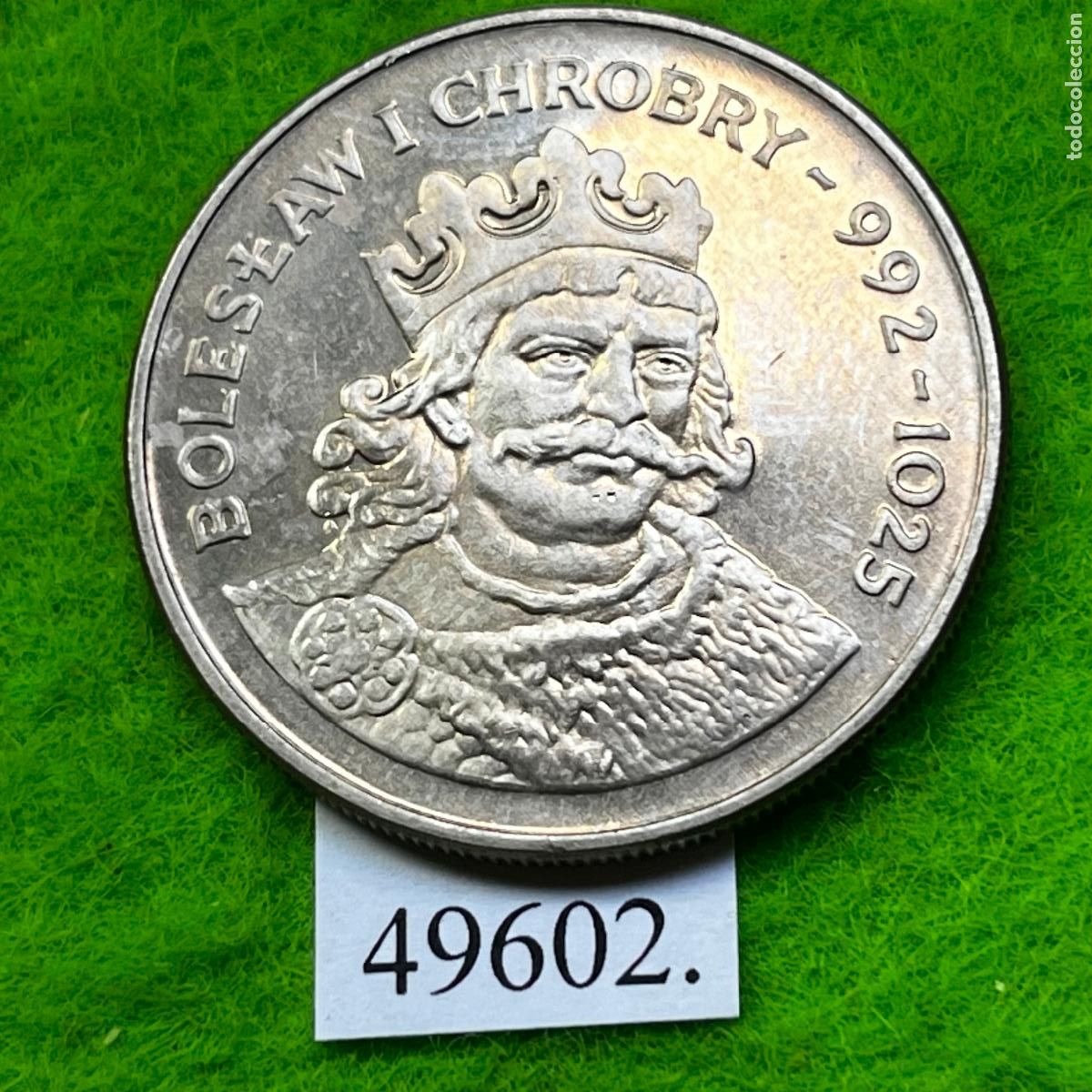 Monedas antiguas de Europa: Polonia 50 złotych 1980, rey Bolesław I Chrobry (Bolesław I el Valiente)
