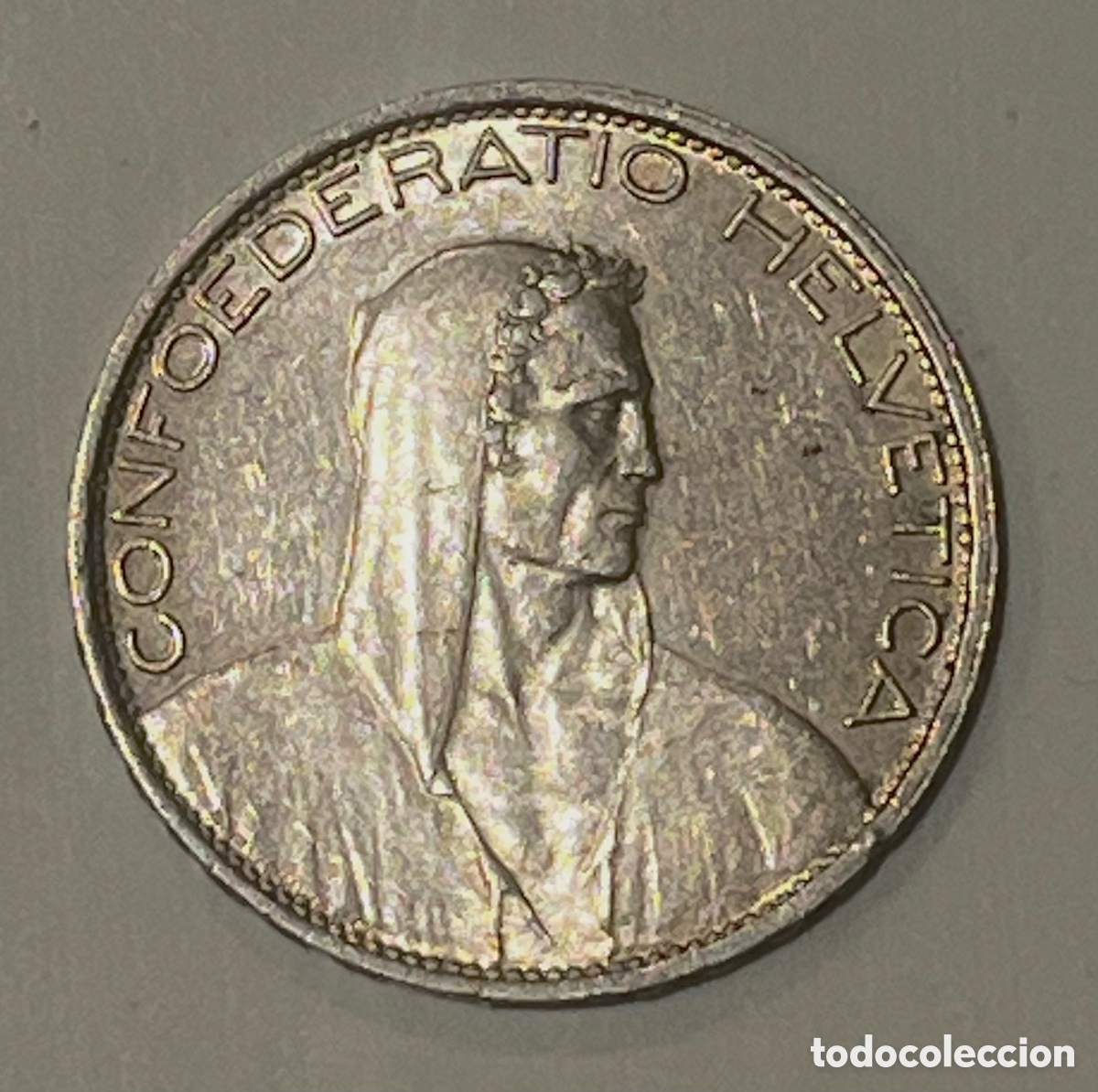 Monedas antiguas de Europa: 5 FRANCOS SUIZA 1924, PLATA