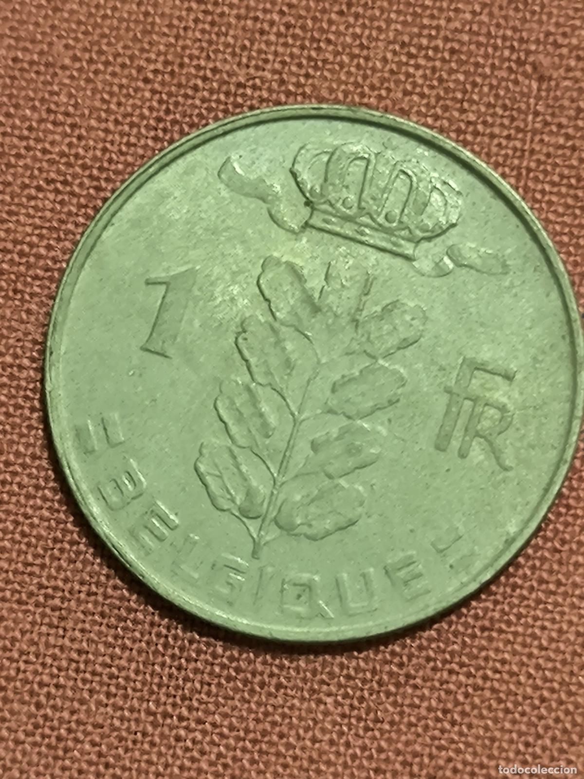 Old Coins of Europe: Moneda de Espa&ntilde;a 1 FR B&eacute;lgica 1973 Antigua Coleccionismo Numism&aacute;tica