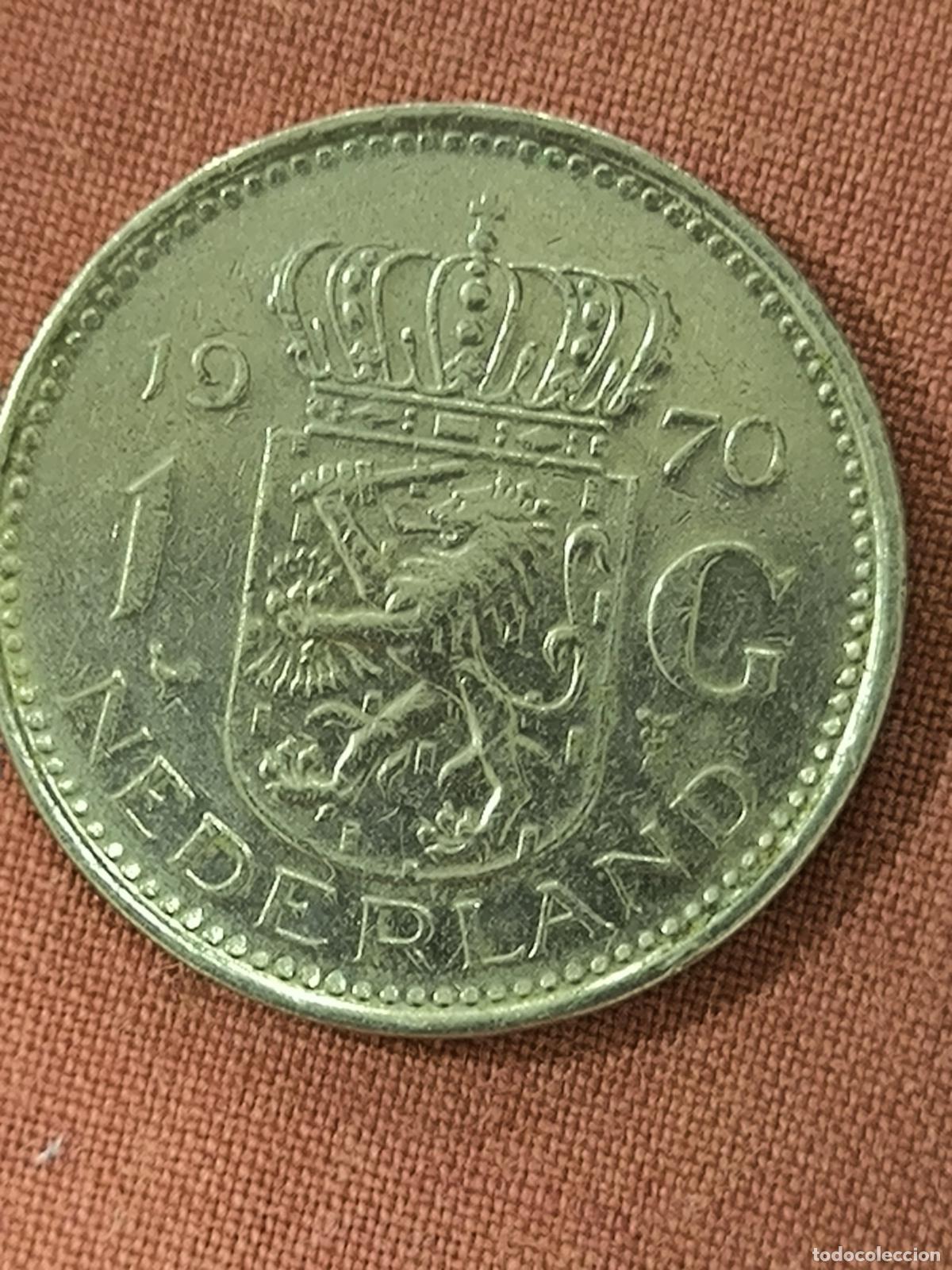 Old Coins of Europe: Moneda de los Pa&iacute;ses Bajos 1 Gulden 1970 Antigua Coleccionismo Numism&aacute;tica