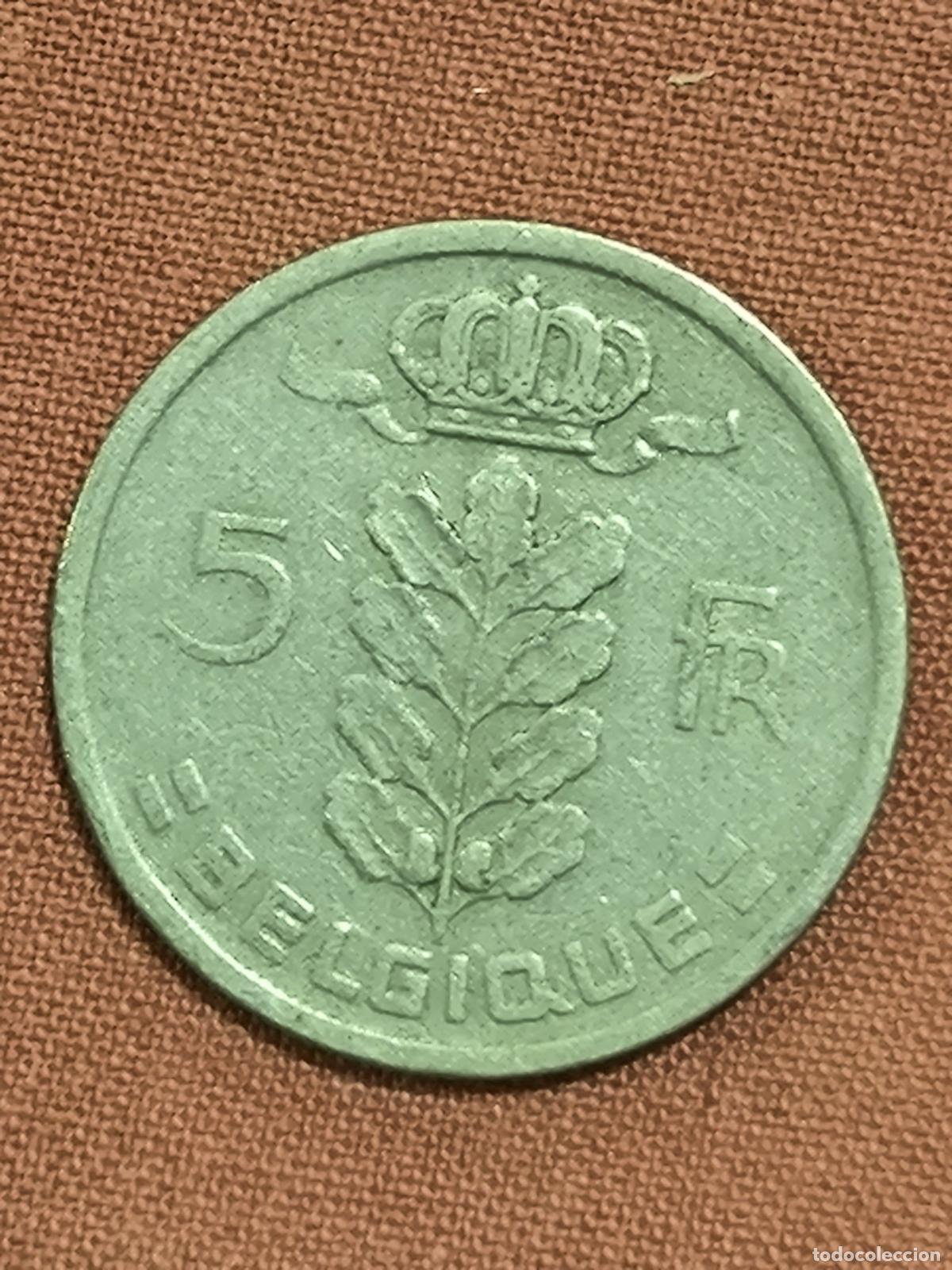 Old Coins of Europe: Moneda de Espa&ntilde;a 5 FR B&eacute;lgica Antigua Rara Coleccionismo Numism&aacute;tica