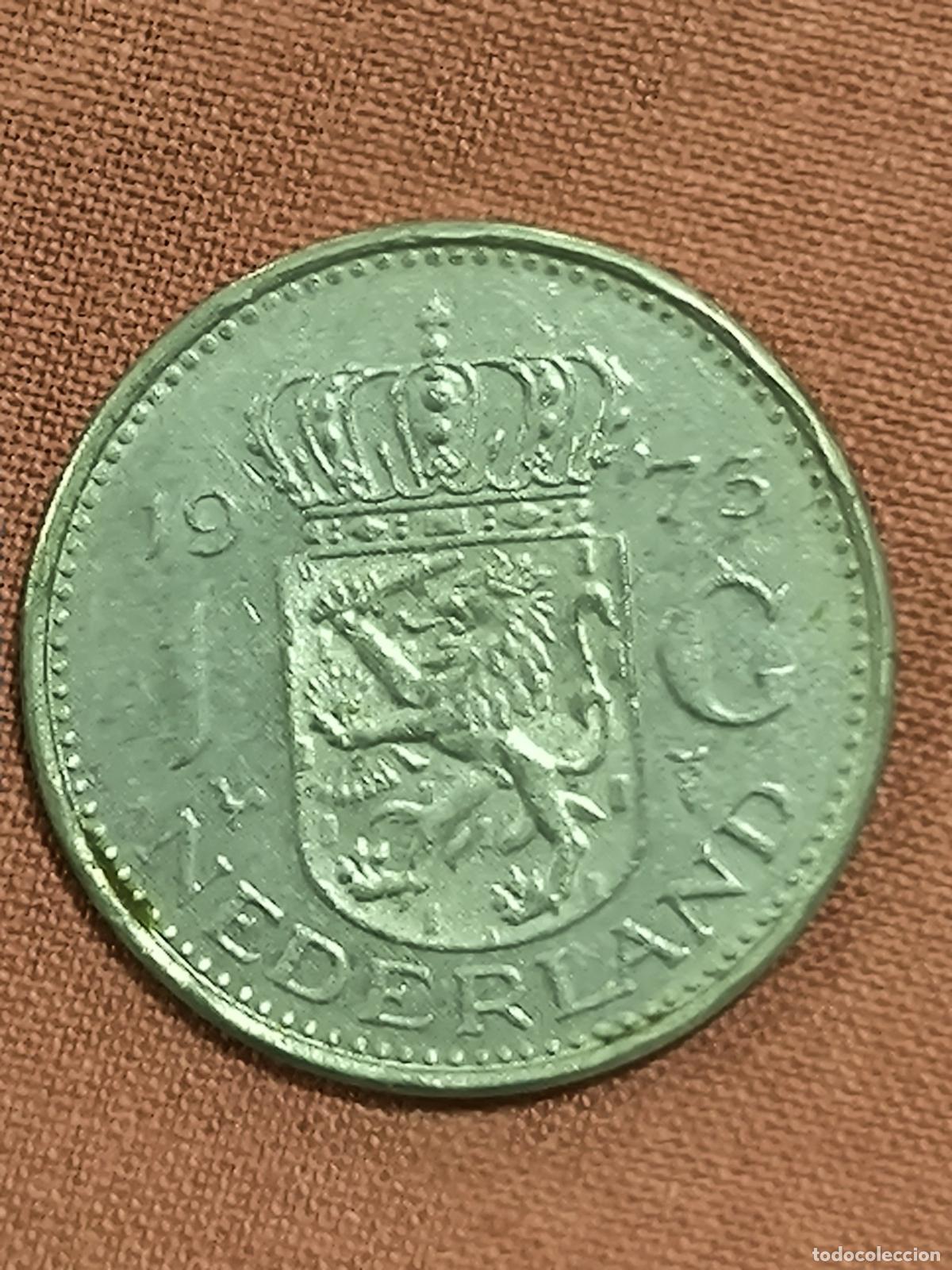 Old Coins of Europe: Moneda de los Pa&iacute;ses Bajos 1 Gulden Juliana Coleccionismo Numism&aacute;tica