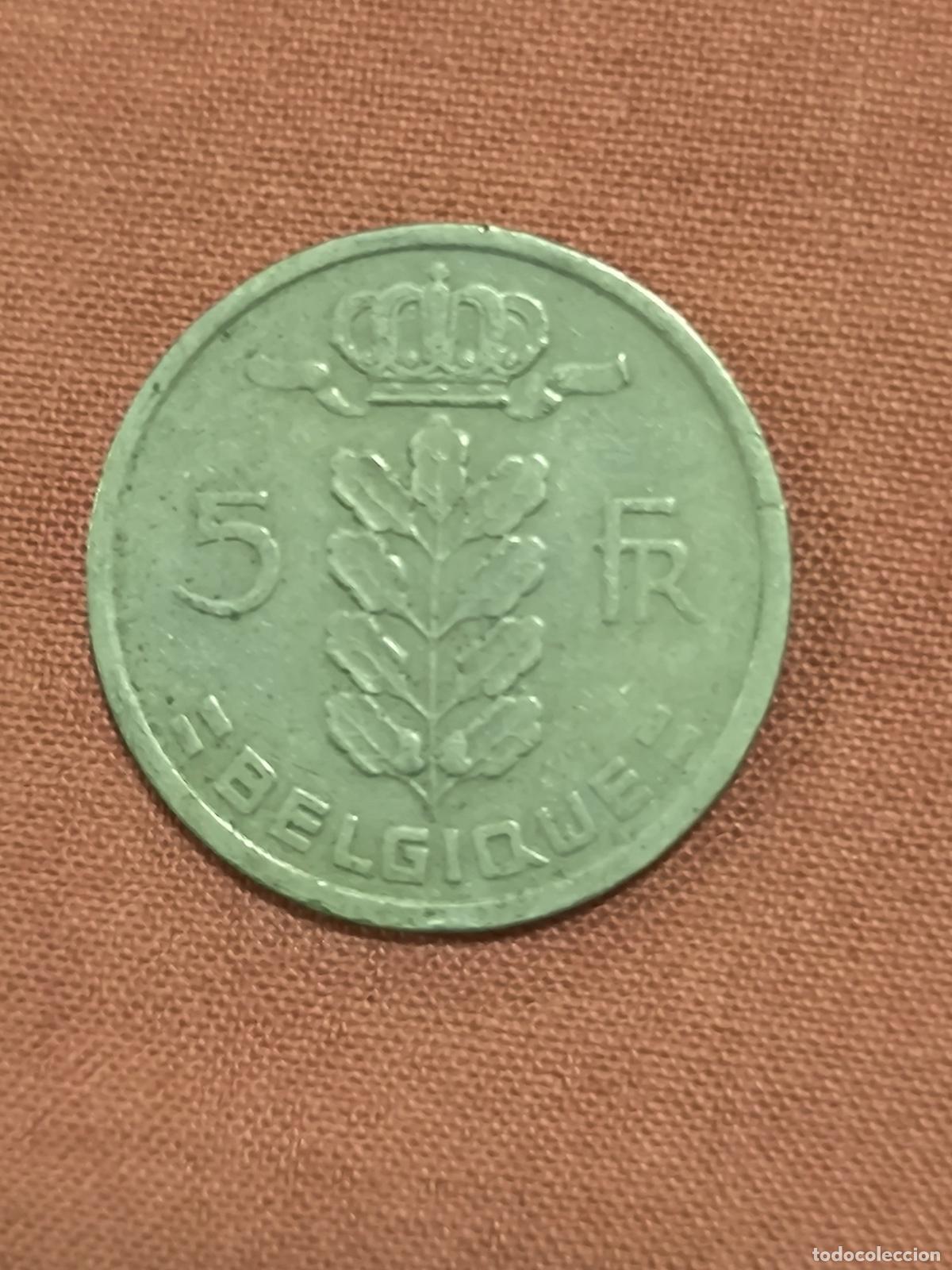 Alte M&uuml;nzen aus Europa: Moneda Antigua 5 FR B&eacute;lgica Rara Coleccionismo Numism&aacute;tica