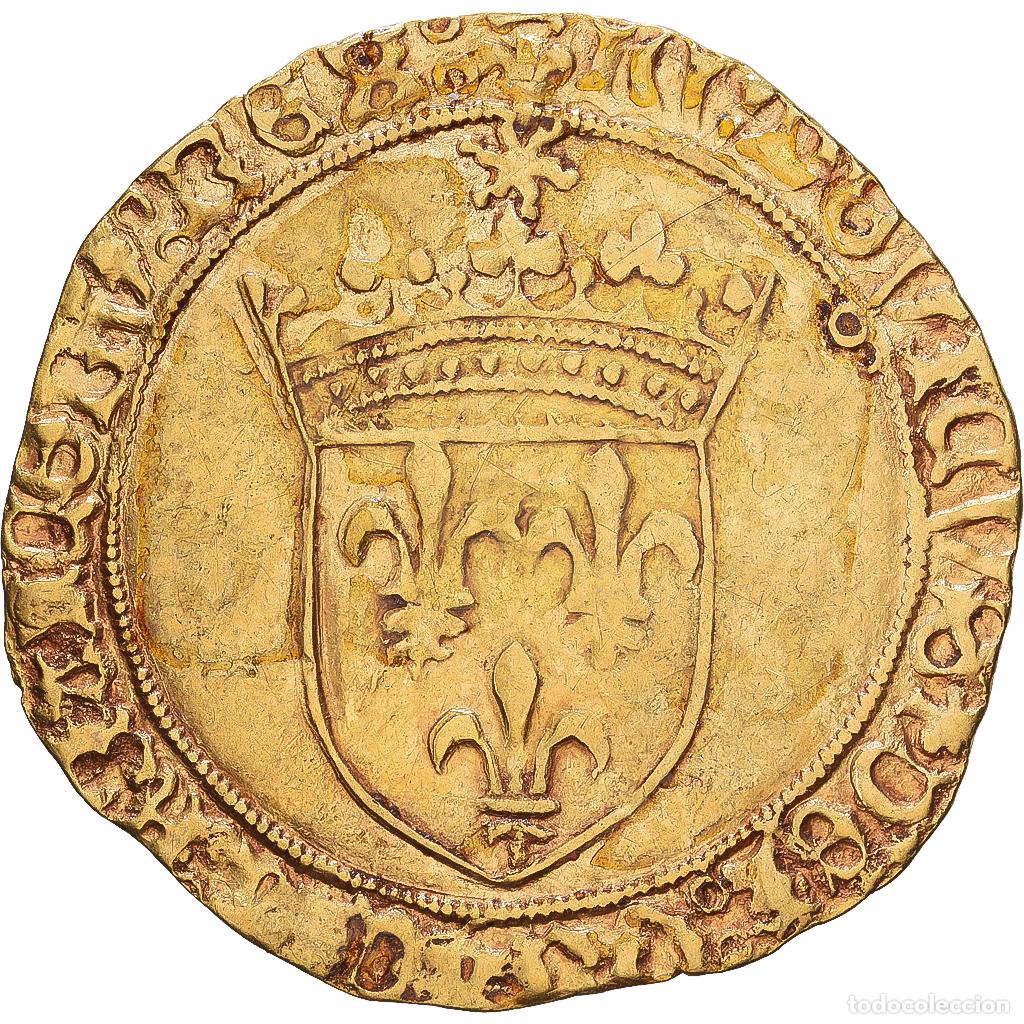 Monedas antiguas de Europa: [#1547511] Francia, Louis XII, &Eacute;cu d'or au soleil, 1498, Toulouse, Oro, BC+, Gadoury:161