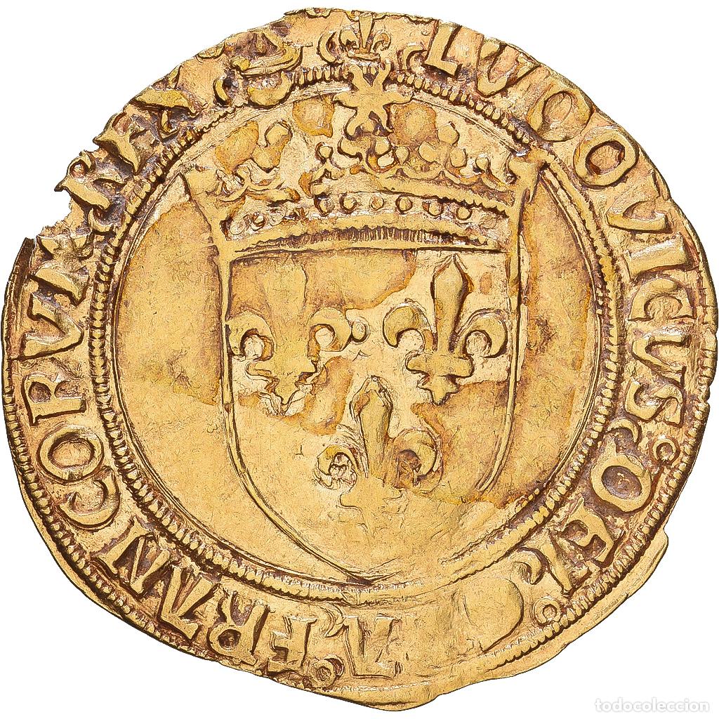 Monnaies anciennes de Europe: [#1547510] Francia, Louis XII, &Eacute;cu d'or au soleil, 1498, Bayonne, Oro, BC+, Gadoury:161